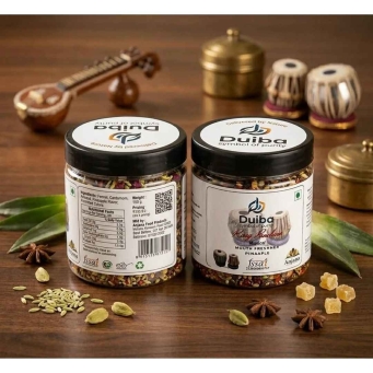 Duiba Raag Pancham flavoured mouth freshener with premium fennel seeds and aromatic ingredients
