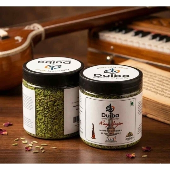 Flavoured scented saunf mouth freshener in reusable jar packaging