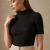 BDS Black Glowstitch Casual Solid Top For Women