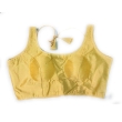 Gold U-neck women blouse
