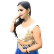 Gold round neck blouse