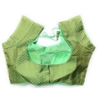 Women's green Chanderi blouse featuring stylish back neck pattern
