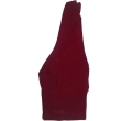 Maroon round neck blouse for women side profile