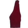Maroon round neck blouse for women side view