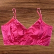 Women's pink V-neck blouse front view