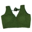 Green Shilpanjali V neck blouse for women front view