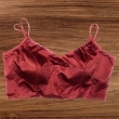 Maroon Shilpanjali V neck dupion silk blouse for women back view