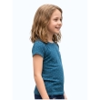 Girls soft blue everyday blue T shirt side profile view
