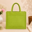 eco friendly green jute gift bag