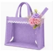 eco friendly lavender jute gift bag