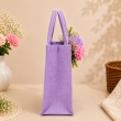 lavender jute gift bag side angle transparent