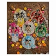 close up intricate zardosi pearl tassel embroidery laddu gopal dress