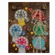 matching mukut laddu gopal poshak multicolor zardosi pearl set