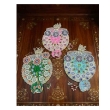 front view multicolor laddu gopal zardozi poshak set size 4