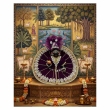 deep purple laddu gopal poshak sizes 1 to 6 heavy embellished border dress