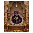 side view deep purple laddu gopal dress heavy border design