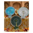 Sawariya Seth Divine Threads multicolor Laddu Gopal poshak with floral stone embroidery Size 1