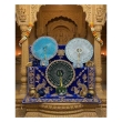 Traditional multicolor Laddu Gopal floral embroidered dress