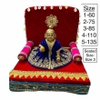 soft velvet singhasan for Laddu Gopal in red color with decorative finish