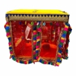traditional canopy for Laddu Gopal bed with decorative fringe detailing