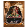 beautiful singhasan throne with colorful design for Radha Krishna idols