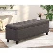 grey ottoman bench sofa with storage for bedroom living room