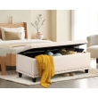 open storage cream ottoman bench box sofa furniture