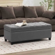 open storage grey ottoman bench box sofa furniture