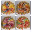 multicolour ladoo gopal poshak heavy floral lace dress