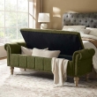 green ottoman storage bench Georgia 58 by The Furnishery