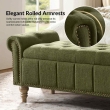 open storage green ottoman bench box sofa