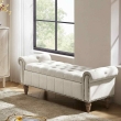 beige ottoman storage bench Georgia 58 by The Furnishery