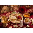 kankavati kumkum plate for pooja rituals and daily use