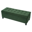 green tufted ottoman bench Idalynn 50 by The Furnishery