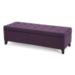 purple tufted ottoman bench Idalynn 50 by The Furnishery