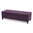 purple tufted ottoman bench Idalynn 50 by The Furnishery