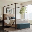 open storage t blue tufted ottoman bench box sofa