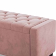 close up pink velvet fabric ottoman soft upholstery texture