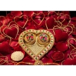 compact small heart shaped kankavati for daily pooja rituals