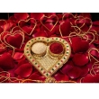 heart shaped kumkum holder for pooja ceremonies and festive use