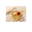 heart shaped kumkum kankavati for pooja ceremonies and rituals