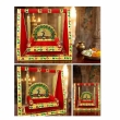 handcrafted peacock design jhula swing for Krishna idol
