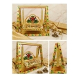 gold jhula with multicolor meenakari detailing for deity idols