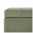 off green upholstered tufted ottoman bench sofa for modern interiors