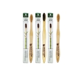 deevyam adult bamboo toothbrush pack of 3 eco friendly brush