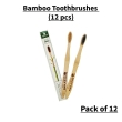 deevyam adult bamboo toothbrush pack of 12 eco friendly brush