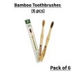 deevyam adult bamboo toothbrush pack of 6 eco friendly brush