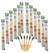 soft bristle bamboo toothbrush for kids biodegradable set pack 12