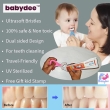 u type baby toothbrush with soft silicone bristles pack 2