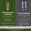 Eco friendly oral care kit with bamboo toothbrush and sensitive toothpaste